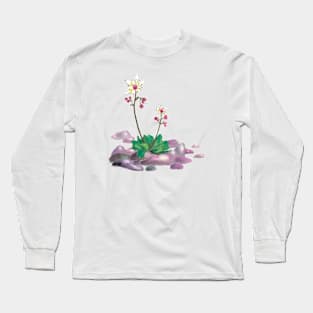 February 8th birthday flower Long Sleeve T-Shirt